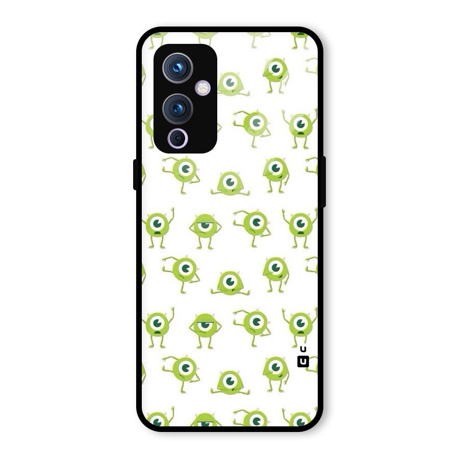Crazy Green Maniac Glass Back Case for OnePlus 9