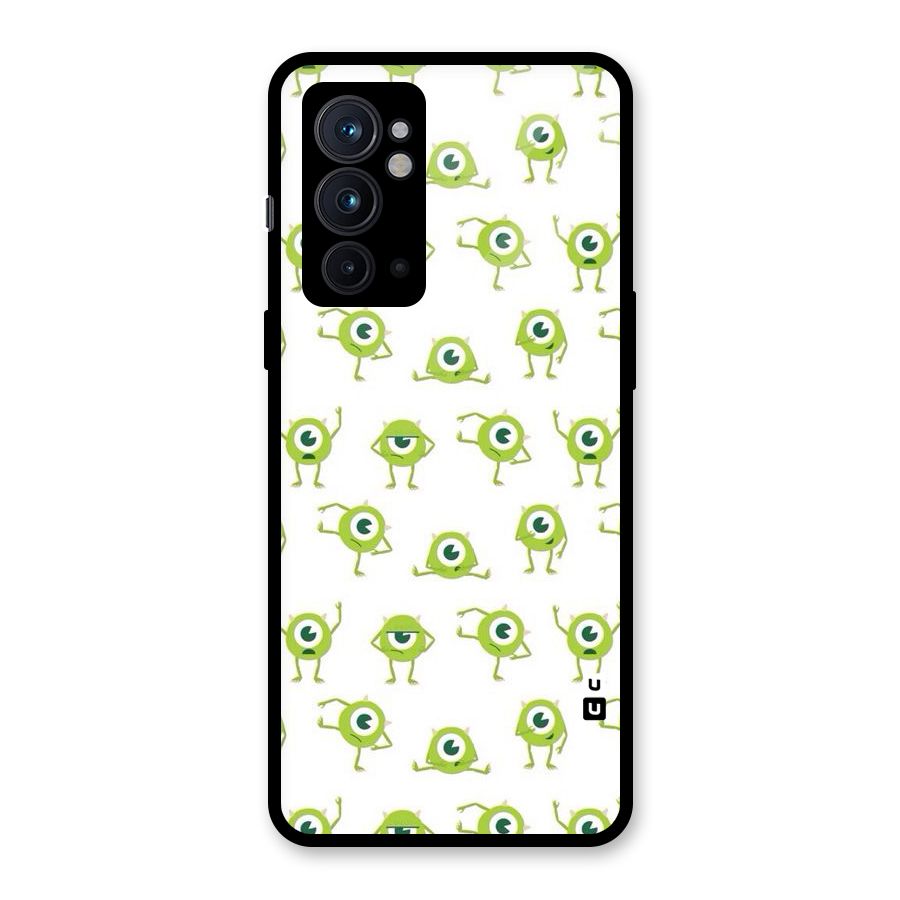 Crazy Green Maniac Glass Back Case for OnePlus 9RT 5G