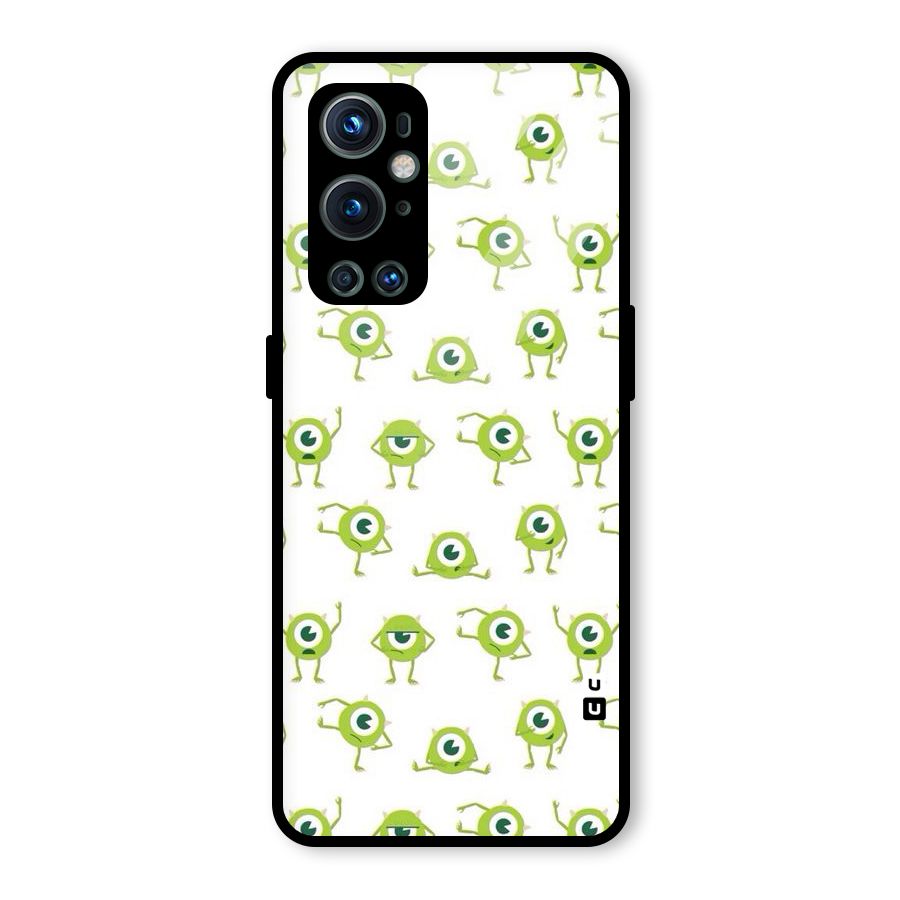 Crazy Green Maniac Glass Back Case for OnePlus 9 Pro