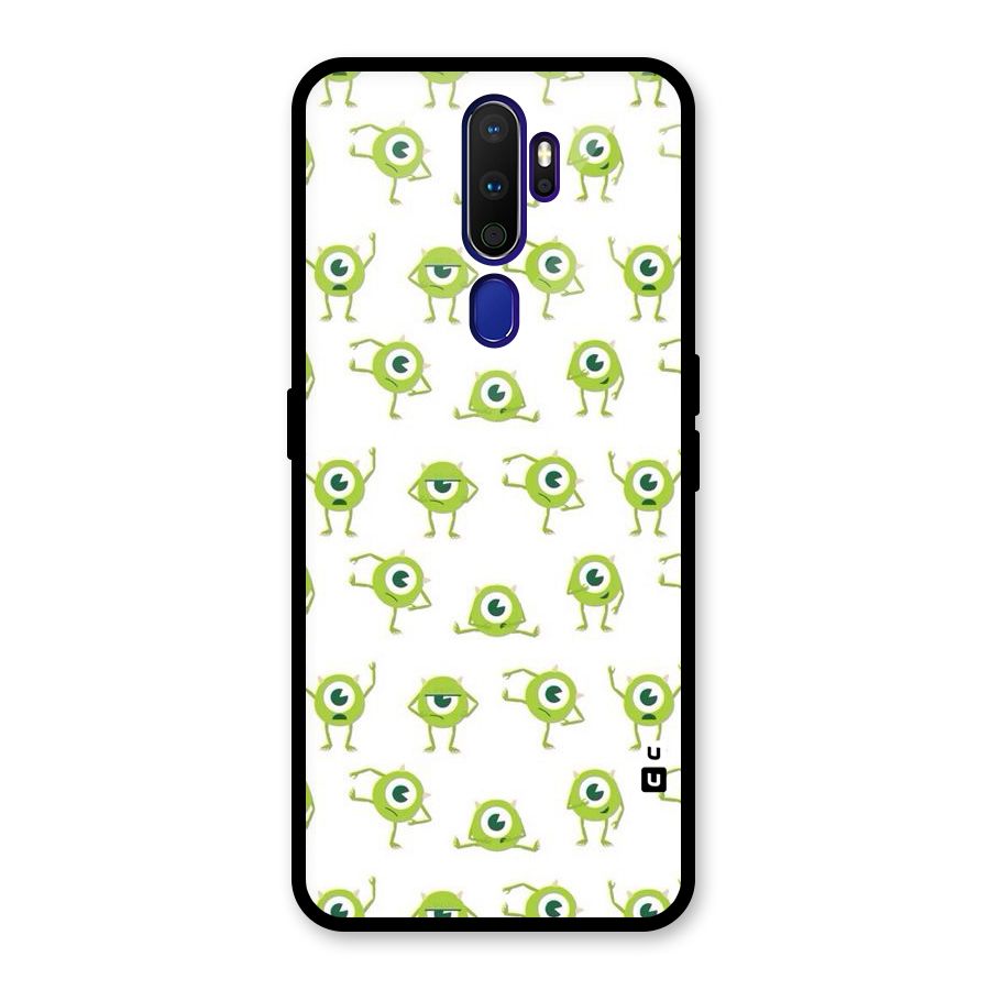 Crazy Green Maniac Glass Back Case for Oppo A9 (2020)
