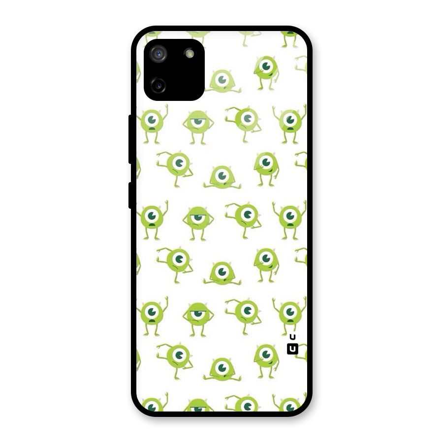 Crazy Green Maniac Glass Back Case for Realme C11