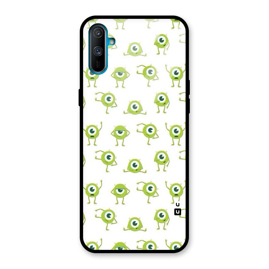 Crazy Green Maniac Glass Back Case for Realme C3