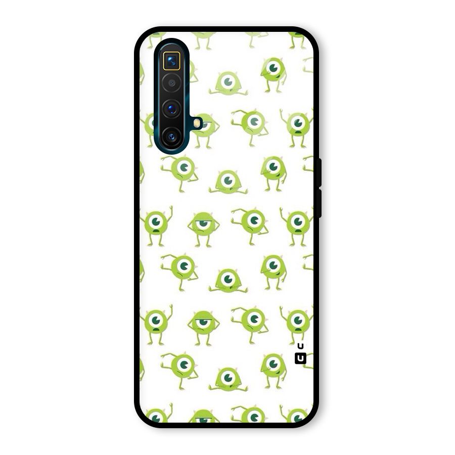 Crazy Green Maniac Glass Back Case for Realme X3