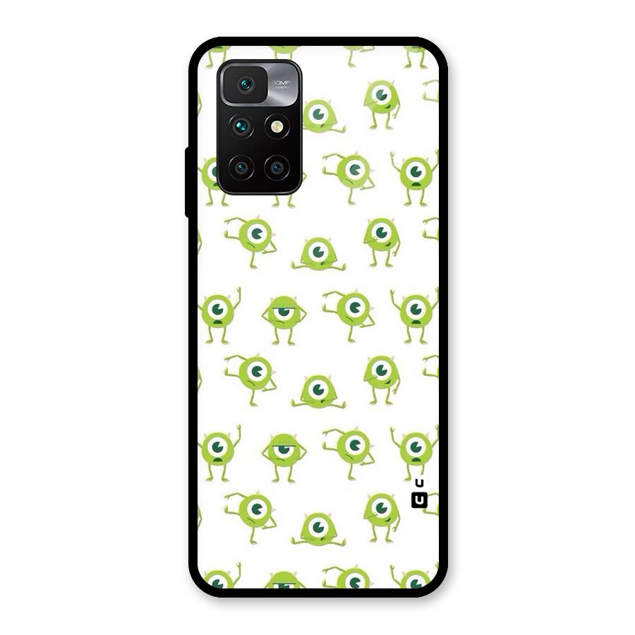 Crazy Green Maniac Glass Back Case for Redmi 10 Prime