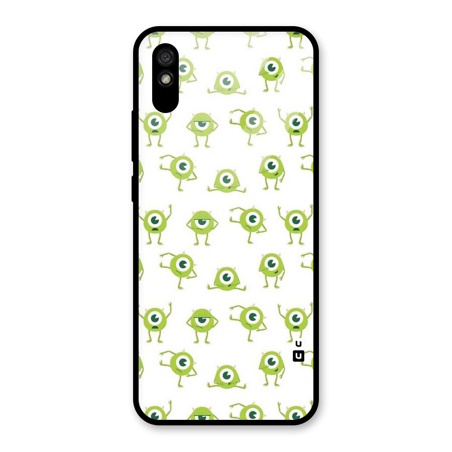 Crazy Green Maniac Glass Back Case for Redmi 9A