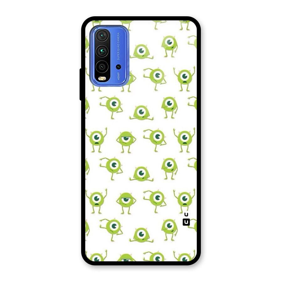 Crazy Green Maniac Glass Back Case for Redmi 9 Power