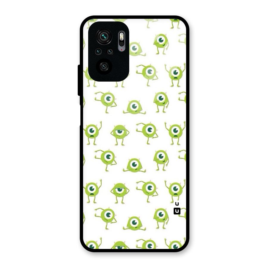 Crazy Green Maniac Glass Back Case for Redmi Note 10S