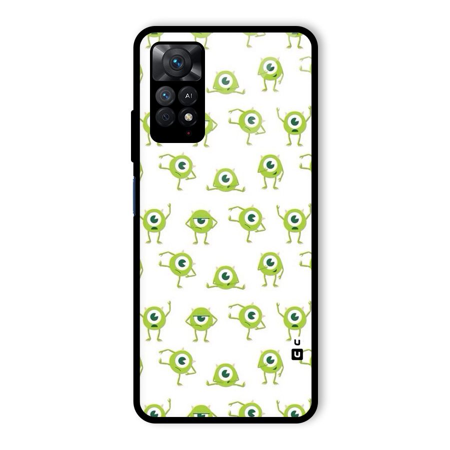Crazy Green Maniac Glass Back Case for Redmi Note 11 Pro Plus 5G