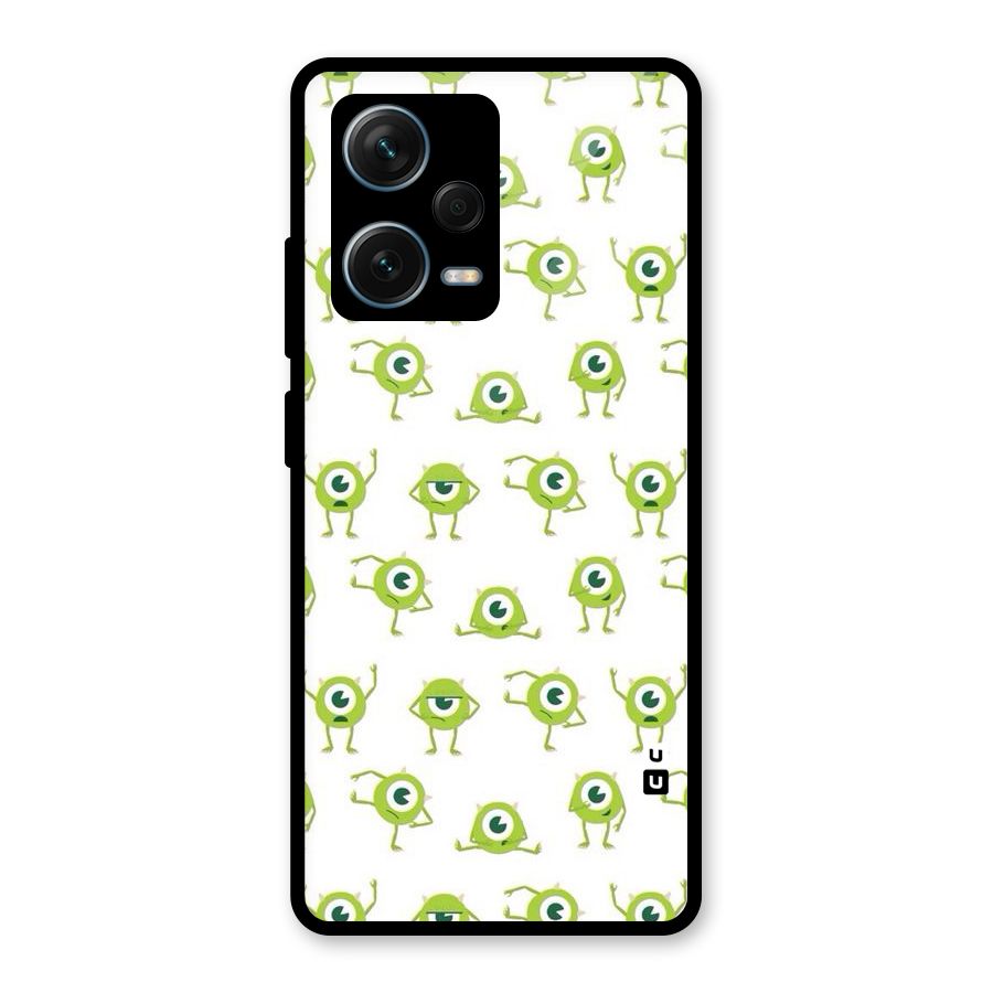 Crazy Green Maniac Glass Back Case for Redmi Note 12 Pro Plus 5G