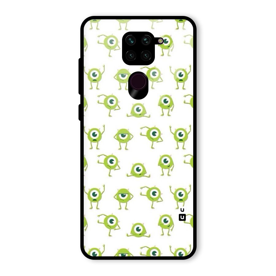 Crazy Green Maniac Glass Back Case for Redmi Note 9