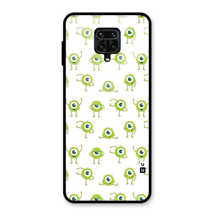 Crazy Green Maniac Glass Back Case for Redmi Note 9 Pro