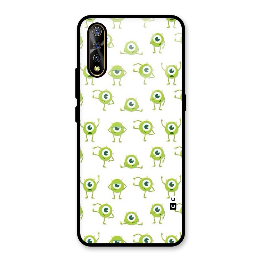 Crazy Green Maniac Glass Back Case for Vivo S1