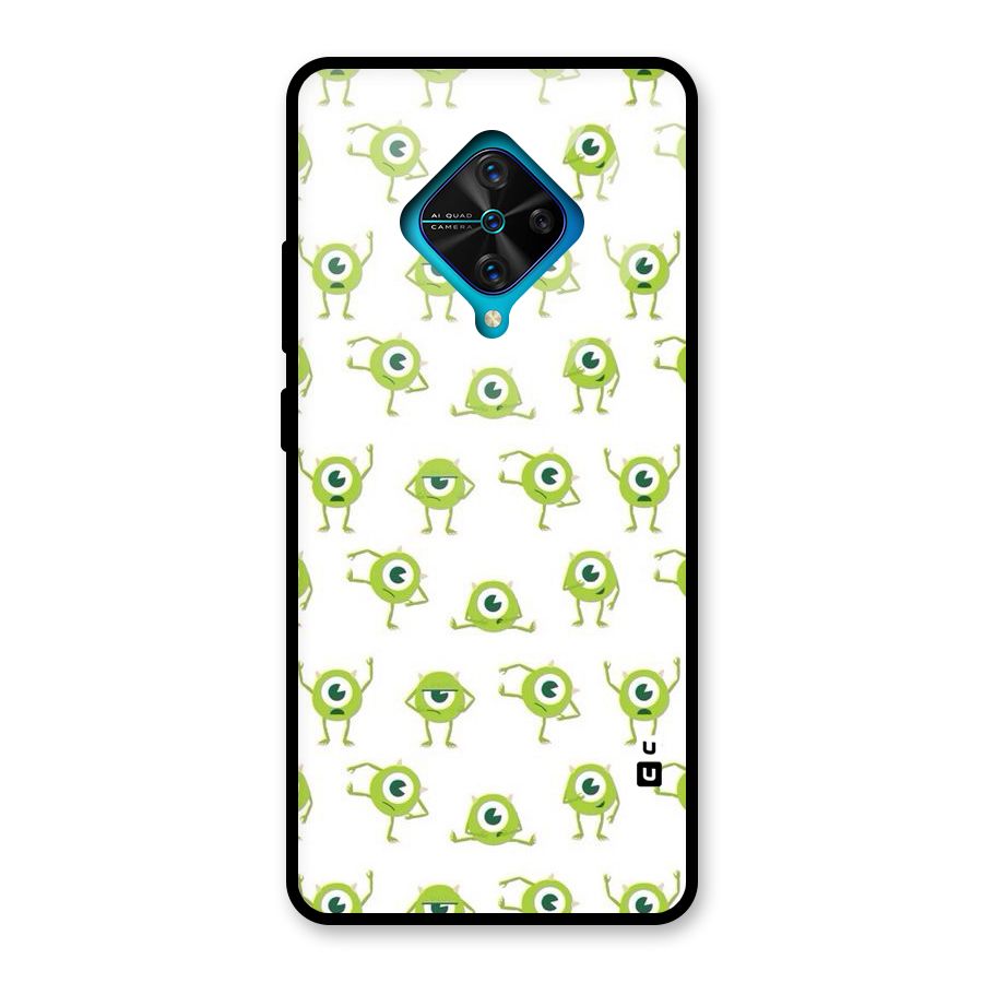 Crazy Green Maniac Glass Back Case for Vivo S1 Pro