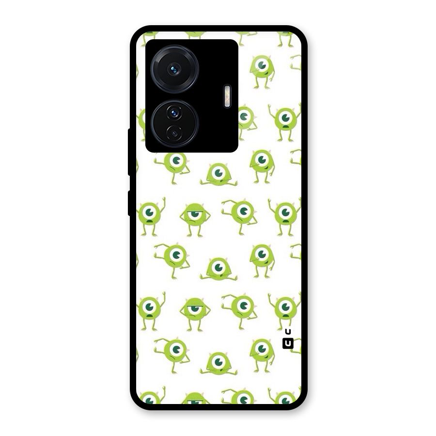 Crazy Green Maniac Glass Back Case for Vivo T1 Pro