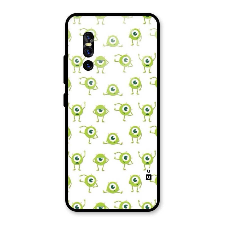 Crazy Green Maniac Glass Back Case for Vivo V15 Pro