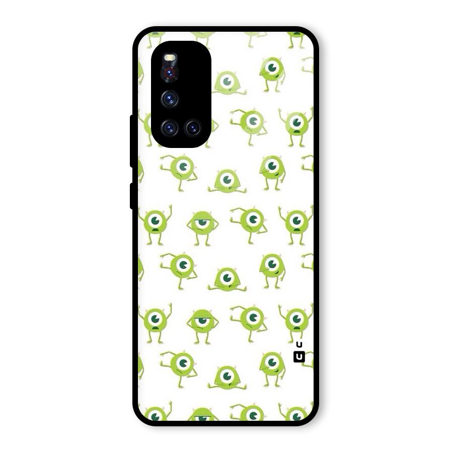 Crazy Green Maniac Glass Back Case for Vivo V19