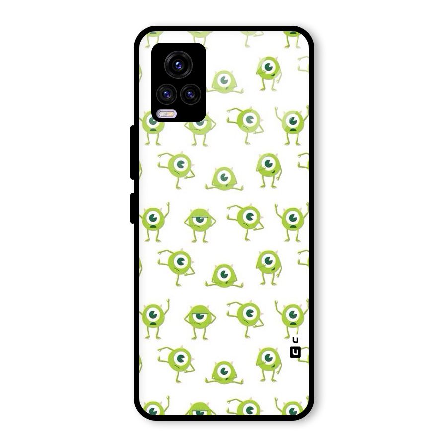 Crazy Green Maniac Glass Back Case for Vivo V20