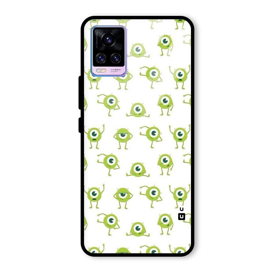Crazy Green Maniac Glass Back Case for Vivo V20 Pro