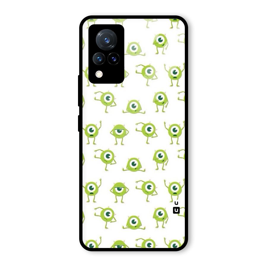 Crazy Green Maniac Glass Back Case for Vivo V21 5G