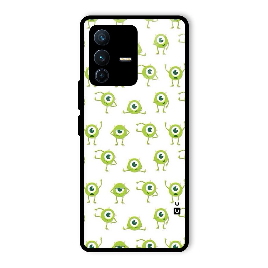 Crazy Green Maniac Glass Back Case for Vivo V23 Pro