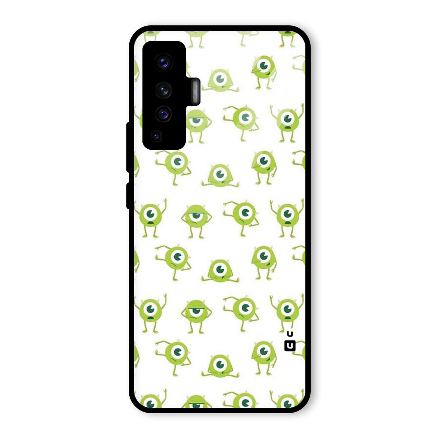 Crazy Green Maniac Glass Back Case for Vivo X50