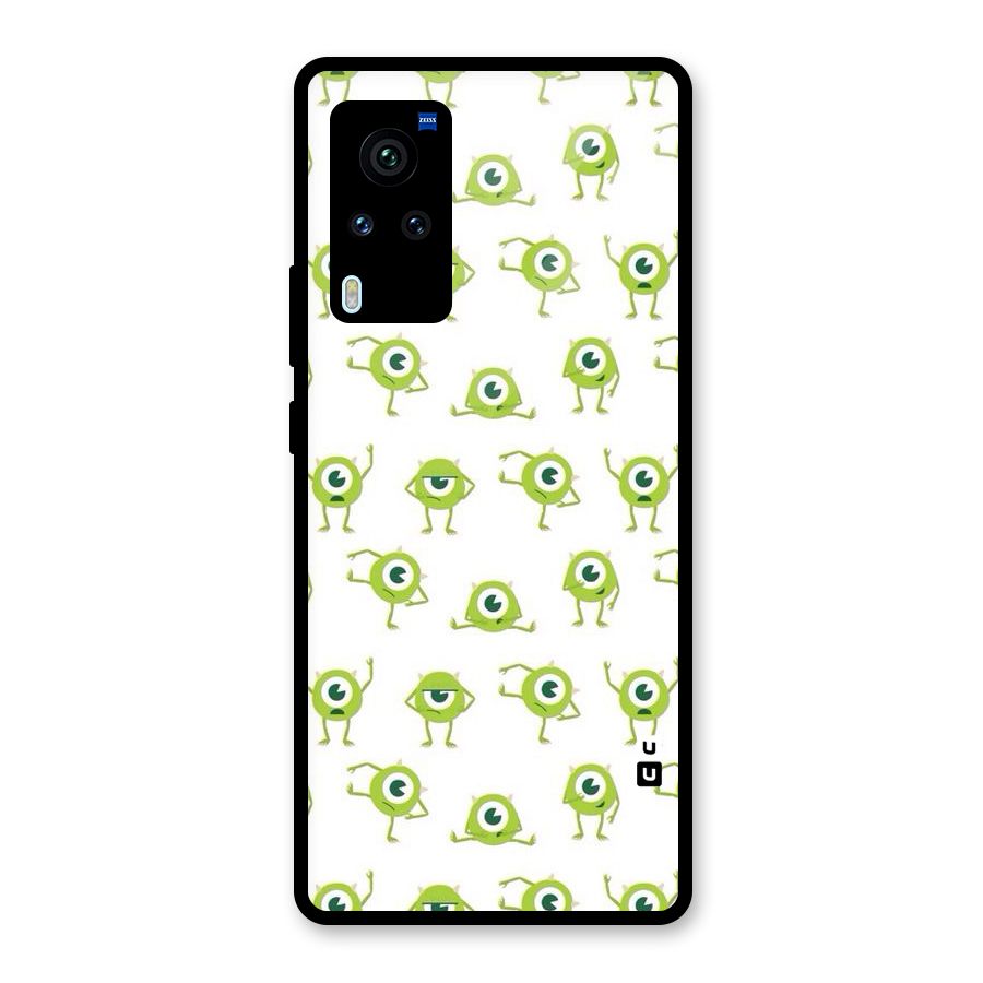 Crazy Green Maniac Glass Back Case for Vivo X60 Pro