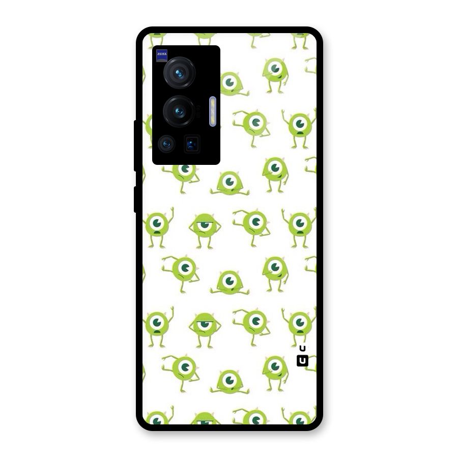 Crazy Green Maniac Glass Back Case for Vivo X70 Pro