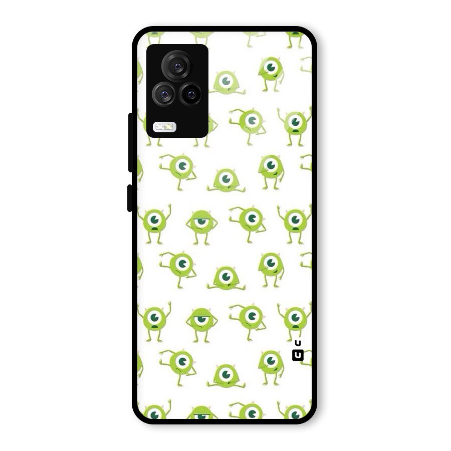 Crazy Green Maniac Glass Back Case for Vivo iQOO 7 Legend 5G