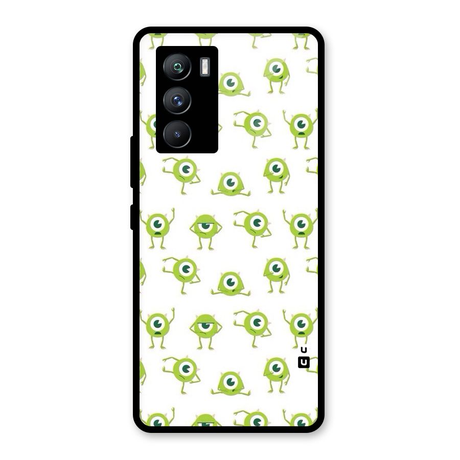 Crazy Green Maniac Glass Back Case for Vivo iQOO 9 SE