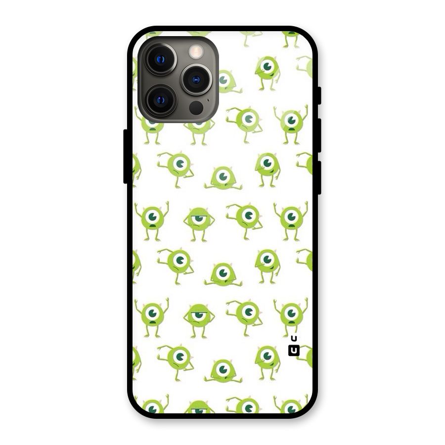 Crazy Green Maniac Glass Back Case for iPhone 12 Pro Max