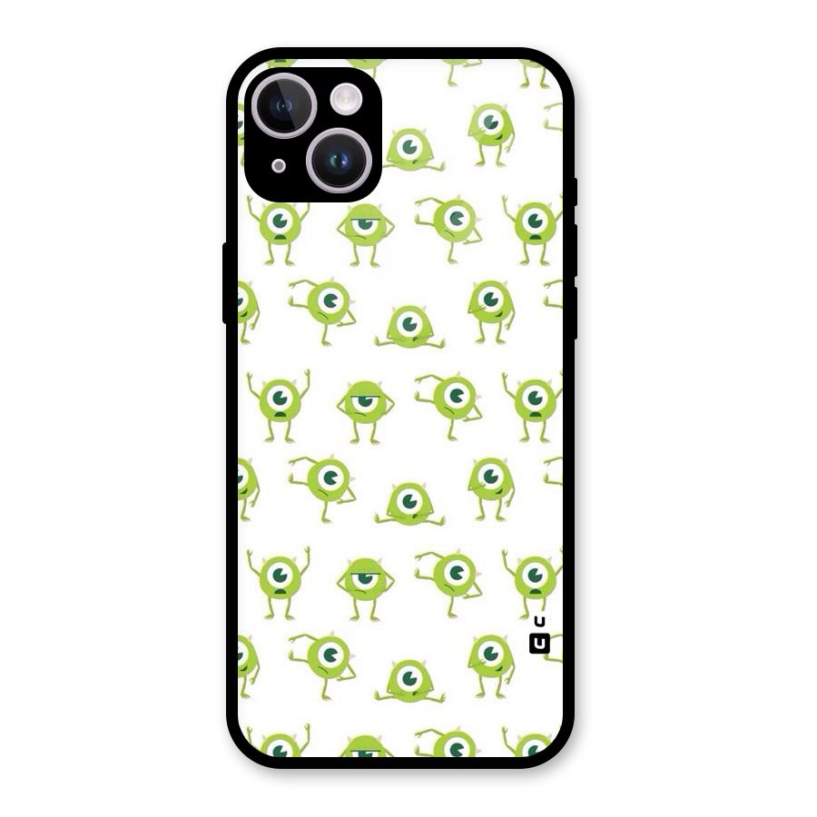 Crazy Green Maniac Glass Back Case for iPhone 14 Plus
