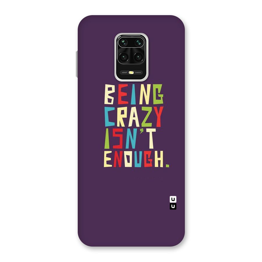 Crazy Isnt Enough Back Case for Poco M2 Pro