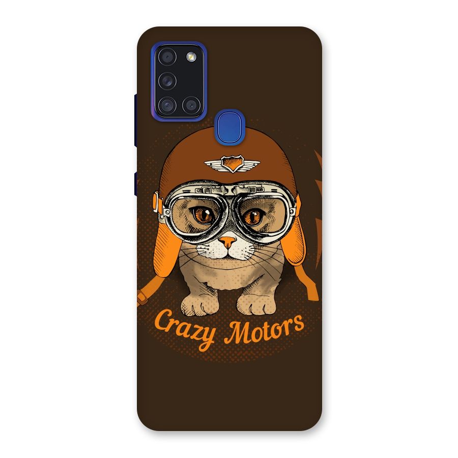 Crazy cat Back Case for Galaxy A21s
