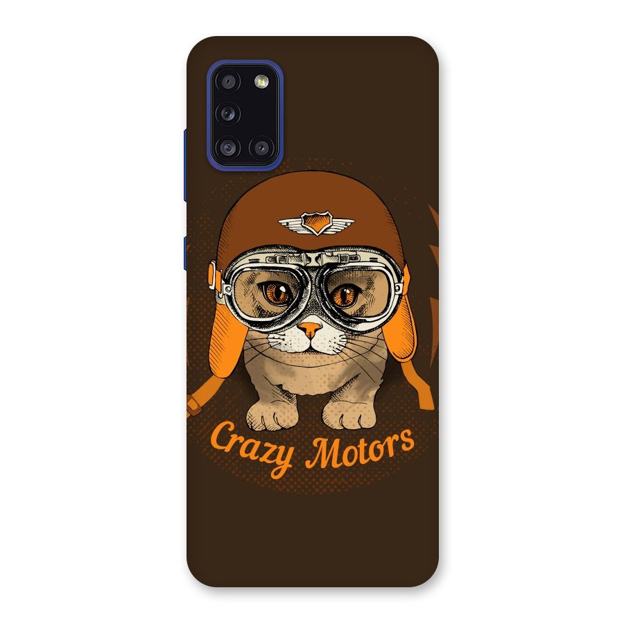 Crazy cat Back Case for Galaxy A31
