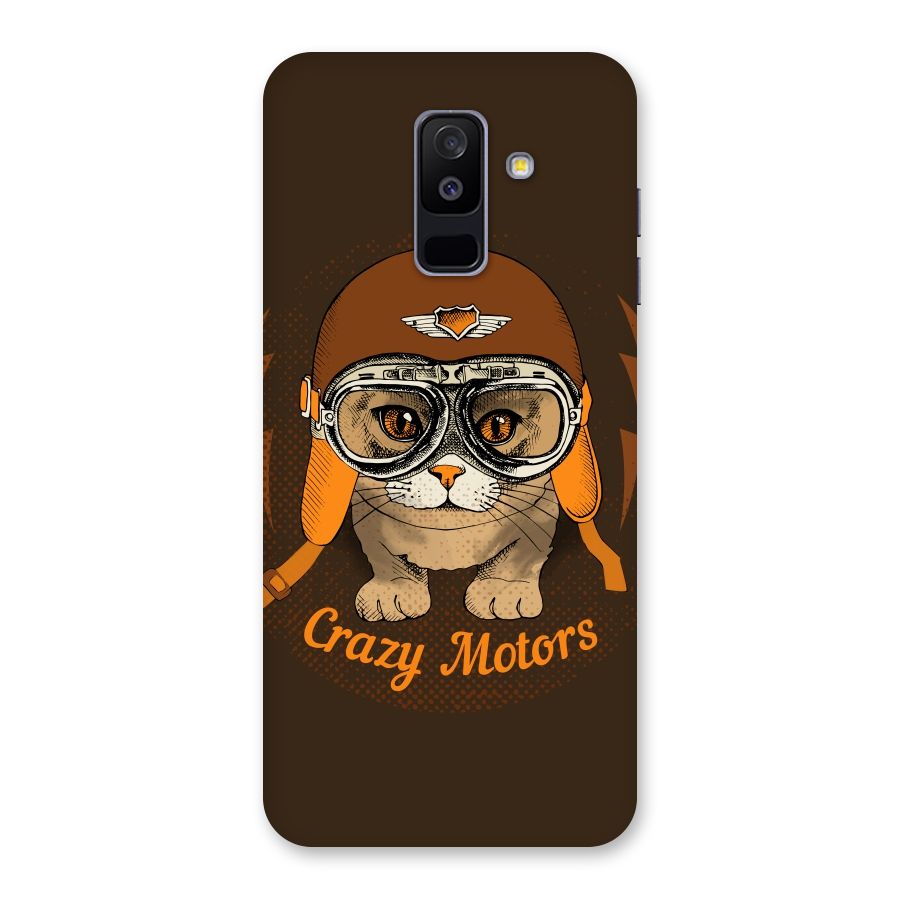 Crazy cat Back Case for Galaxy A6 Plus