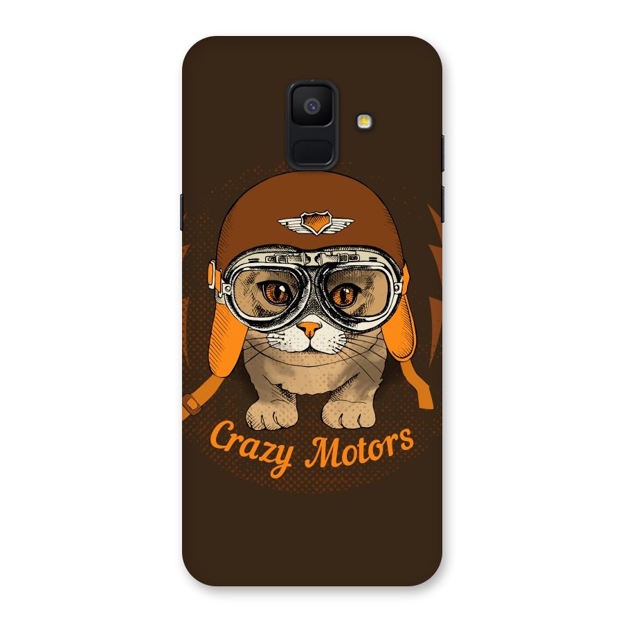 Crazy cat Back Case for Galaxy A6 (2018)