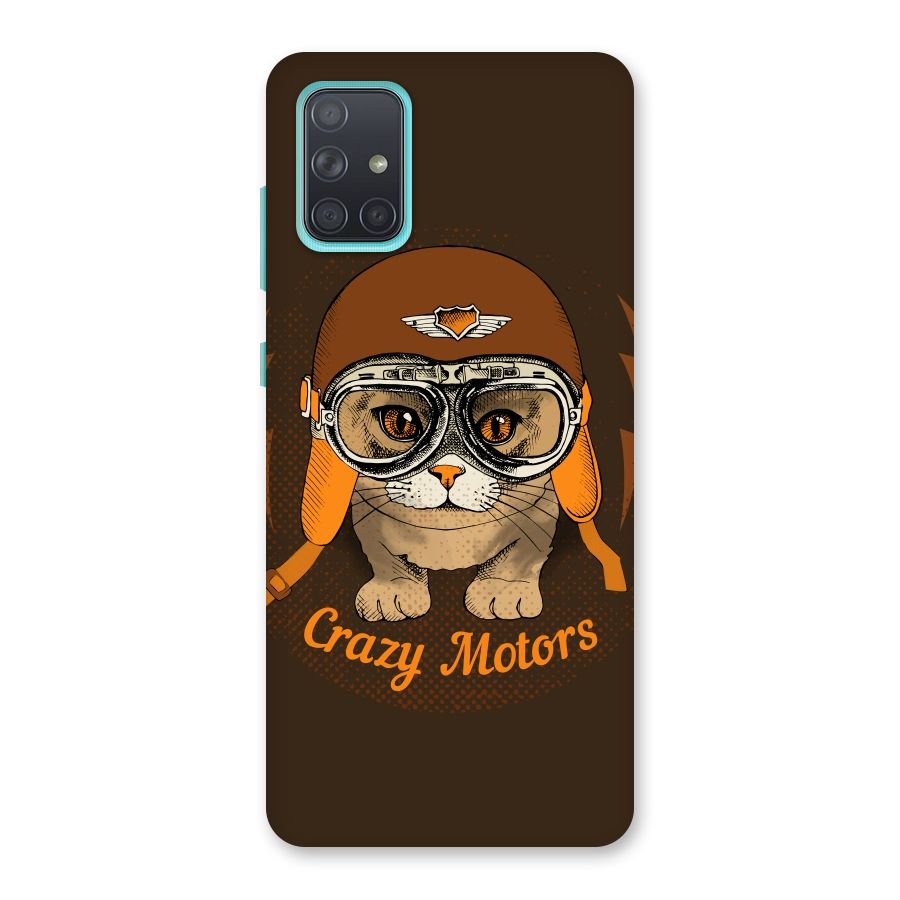 Crazy cat Back Case for Galaxy A71