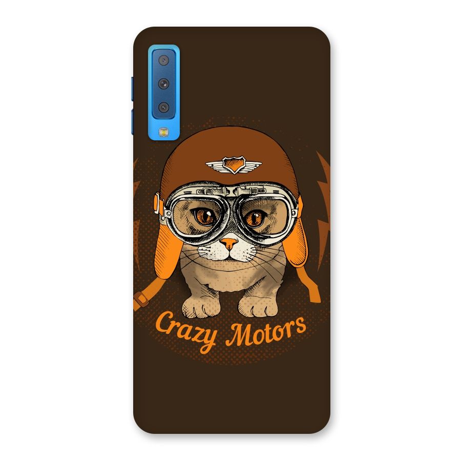 Crazy cat Back Case for Galaxy A7 (2018)