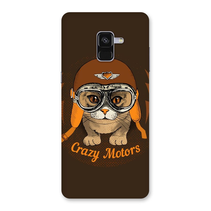 Crazy cat Back Case for Galaxy A8 Plus