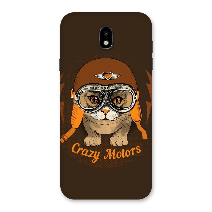 Crazy cat Back Case for Galaxy J7 Pro