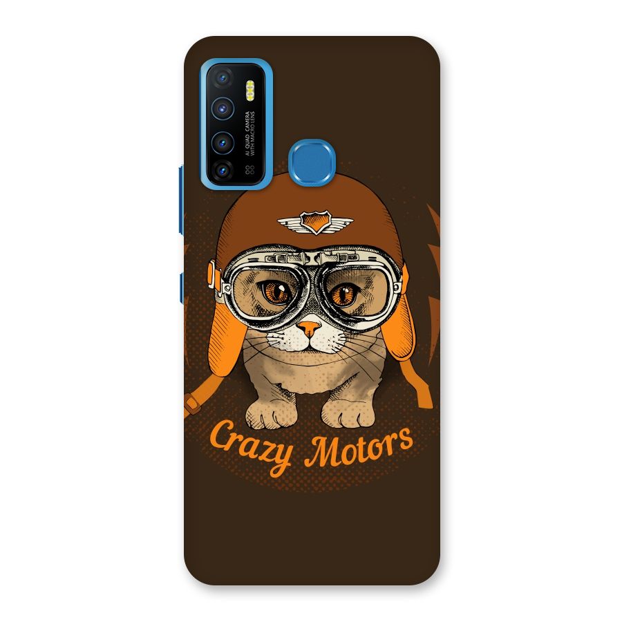 Crazy cat Back Case for Infinix Hot 9