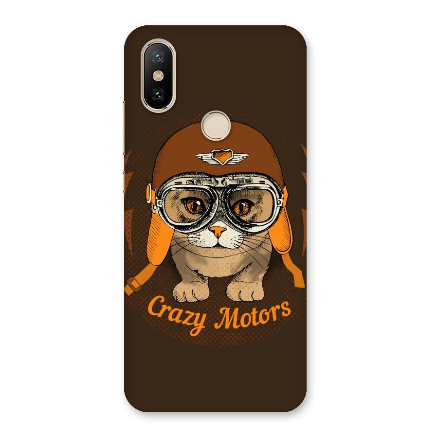 Crazy cat Back Case for Mi A2