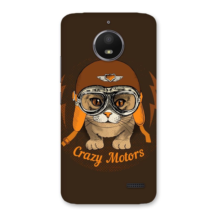 Crazy cat Back Case for Moto E4