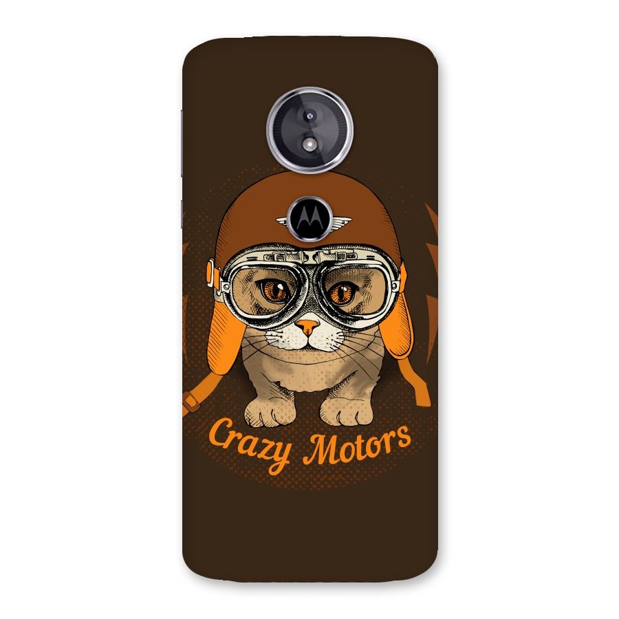 Crazy cat Back Case for Moto E5