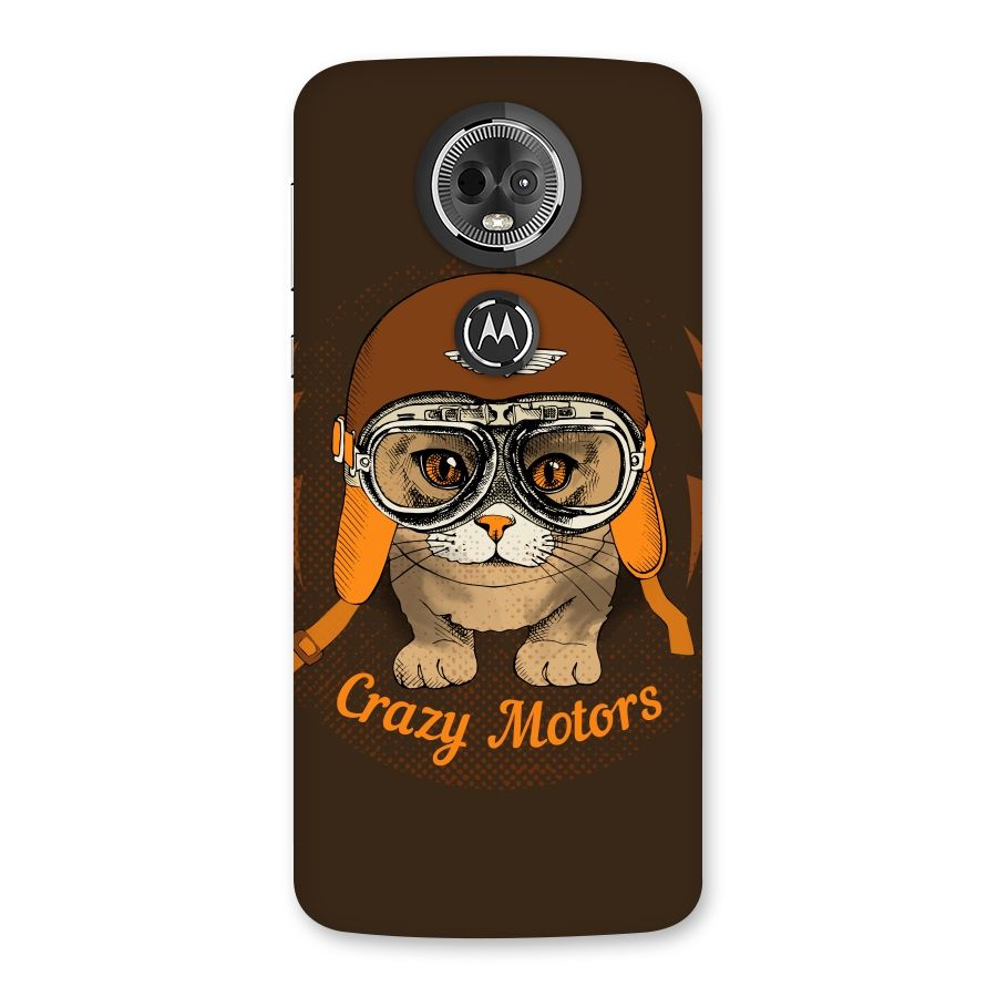 Crazy cat Back Case for Moto E5 Plus