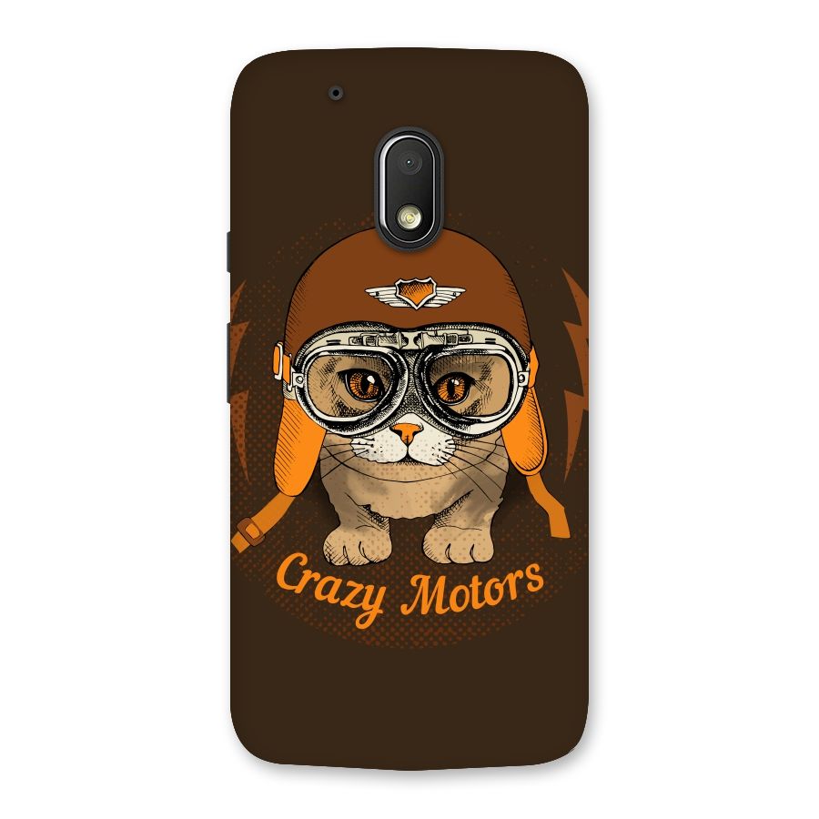Crazy cat Back Case for Moto G4 Play