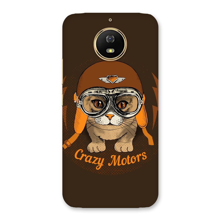 Crazy cat Back Case for Moto G5s