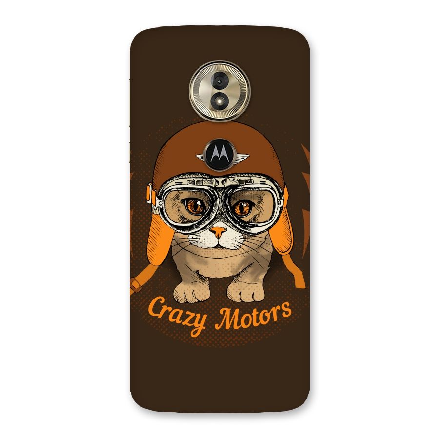 Crazy cat Back Case for Moto G6 Play