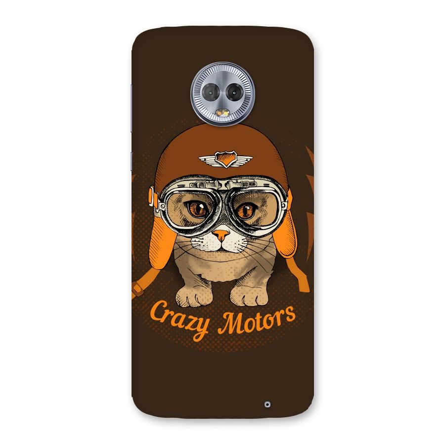 Crazy cat Back Case for Moto G6 Plus