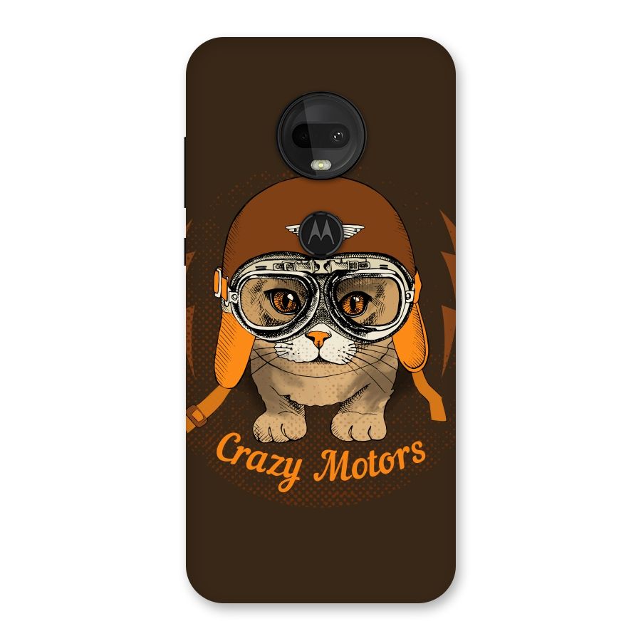 Crazy cat Back Case for Moto G7